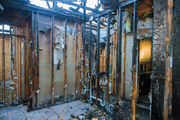 Professional Fire Damage Restoration technician working in Lafayette Hill, PA